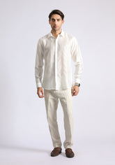 White Self Shirt